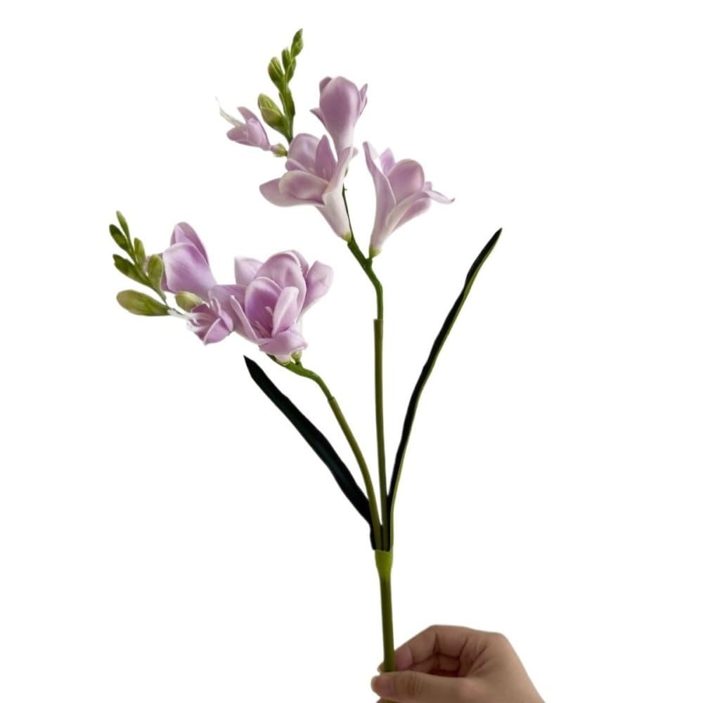 Huffa Lightpurple Simulation Cymbidium Flower Hairpin - Elegant Floral Hair Accessory For Home And Special Occasions(Lightpurple)