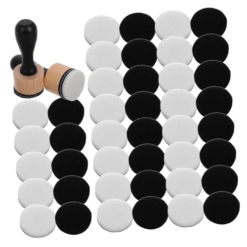 SEWACC Ink Pad Blending Sponge Set 4pcs Sensory Play Sponges Artist Blending Tools for Painting Scrapbooking