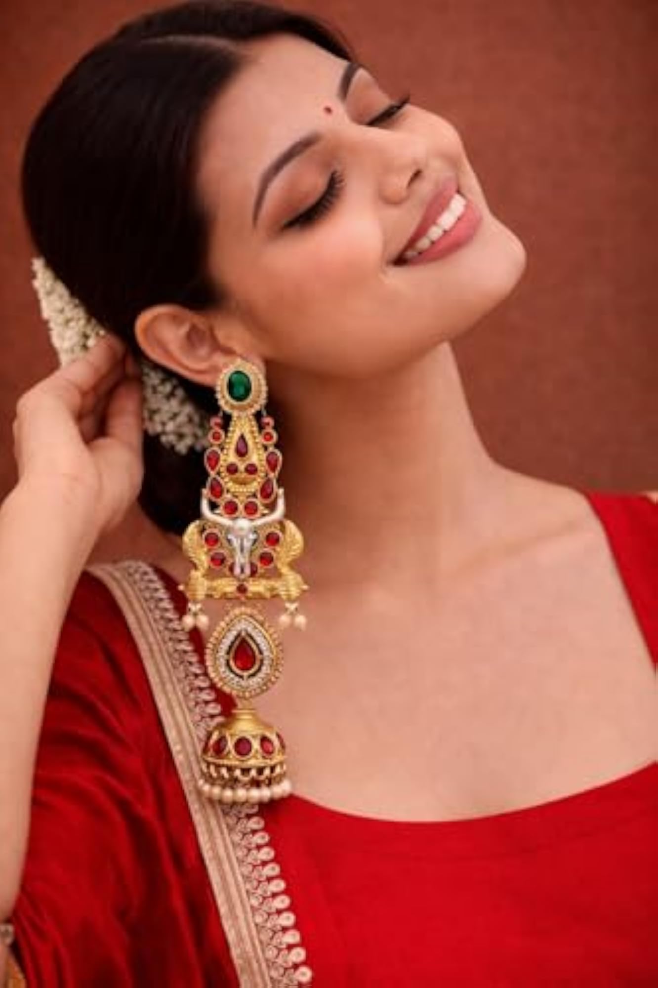 Women's Gold Plated Crystal Dangler Earrings, Gift for Her