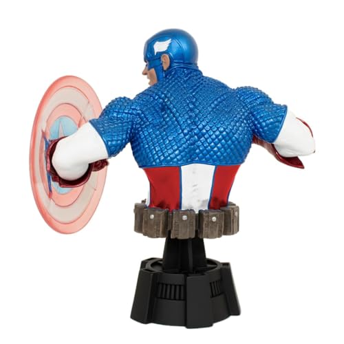 DIAMOND SELECT TOYS - MARVEL CAPTAIN AMERICA HOLO SHIELD BUST, Black - Image 3