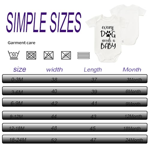 Every Dog Needs a Baby Bodysuit, Infant Newborn Cotton Romper Short Sleeve Jumpsuit Outfits 0-24 Months4