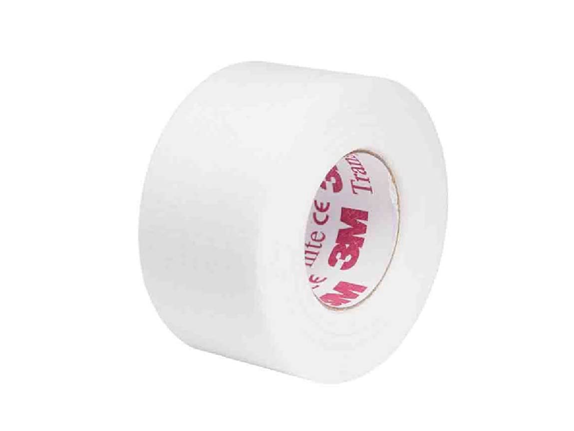 3M Transpore White, Cerotto Chirurgico Traforato con Supporto in Rayon e Poliestere, Delicato, Strappo Bidirezionale, Ipoallergenico, Traspirante, Misura 25 mm x 9.14 m, Confezione da 12 Rotoli