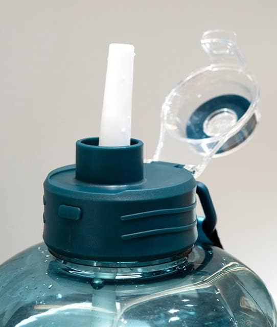 Image of Large-Capacity Water bottle Gallon Gym Bottle Fitness Bottle PETG Plastic, BPA Free, Leackproof Clear Transparent all Color Available - 2.5 Liter (Blue)