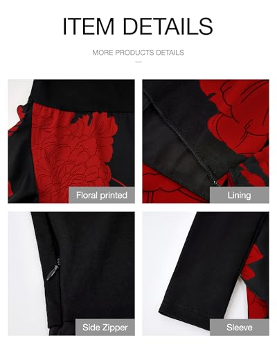 Image of BTFBM Womens Floral Maxi Dress Fall 2025 Casual Crewneck Long Sleeve Ruffle Flowy Cocktail Wedding Guest Dresses