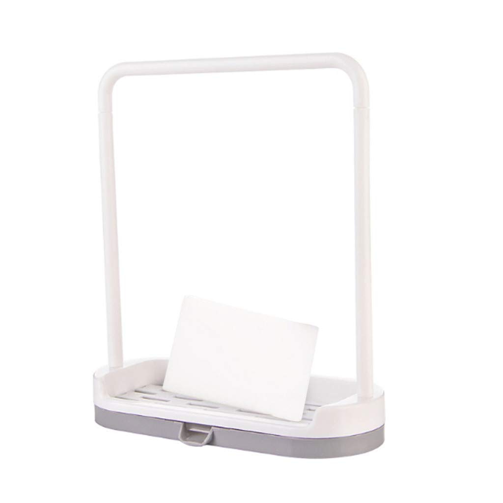 Sponge Rack Hanging Bathroom Kitchen Utensil Box Rag Storage Rack Adhesive Sponge Holder Sink Caddy for Kitchen Accessories Store Hanging Bathroom Kitchen Utensil Rag Towel Cloth Sponge Storage