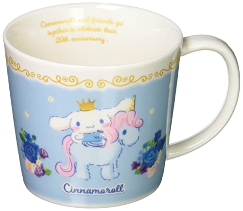 金正陶器 サンリオ  20周年記念 マグカップ 約270ml ブルー 日本製 320142