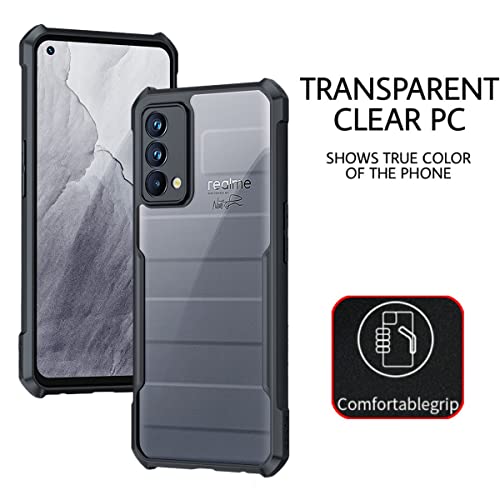 Image of RIGGEAR Xundd Realme 9 Pro Back Cover case (Armor|PC and TPU|Clear Black)