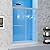 AZDHOME 44-48" W x 72" H Double Sliding Shower Door,1/4" Thick Clear SGCC Tempered Glass Shower Door,Shower Glass Door Brushed Nickel Finish
