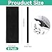 Lubise 8Pcs Carbon Filters Compatible with LR 3,0.5in Replacement Activated Charcoal Filters for Litter Box Premium Filters,Thickened and Durable,Eliminate Odor and Controls Moisture on Pet's Body