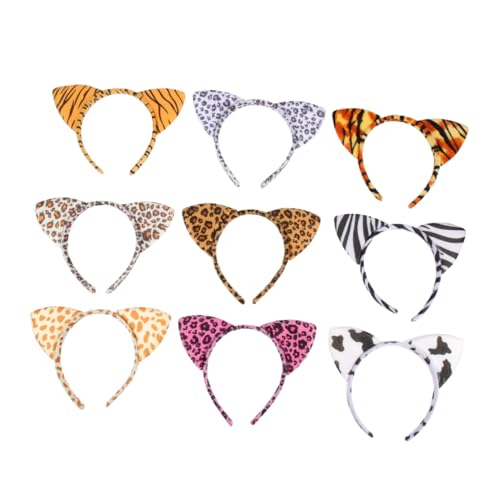 Bandeaux léopard à oreilles de chat pour soirées déguisées et cosplay