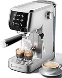 Comparison: Best Mocha Machine For Home 3 AMZCHEF Espresso Machine 20 Bar – Professional Coffee Maker with Milk Frother, Adjustable Temperature & Pressure, Compact Stainless Steel Espresso Maker for Cappuccino, Latte, Mocha, 44oz Water Tank