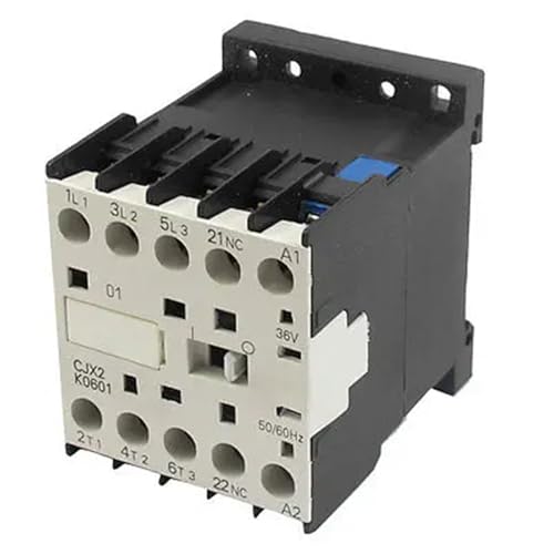 Contactor de CA mini CJX2-K0601 3P 1NC con bobina 36V para cuadros eléctricos