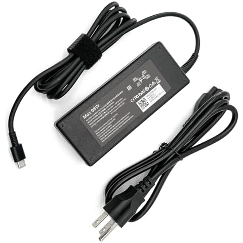 96W AC Power Adapter Cord for HP Laptop Charger USB C HP Envy X360 2-in-1 15.6'', HP Spectre x360 13-AE015DX 15-bl000; MacBook Pro 16, 15, 14, 13 Inch, i-Pad Pro and All USB C Device Cover