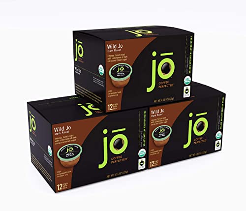 JO COFFEE: USDA Organic Compostable Pods, Regular & Decaf Bundle, Wild Jo Dark French Roast Bold Strong Rich Wicked Good, No Fun Jo Decaf Swiss Water Process Decaffeinated, 72 Cups Total, Gluten-Free image 4