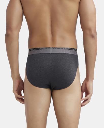 Image of Jockey US59 Men's Super Combed Cotton Elastane Stretch Solid Brief with Ultrasoft Waistband