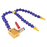 CLAHJQX Mist Coolant Lubrication Spray System, Double Head Bifurcated Round Nozzle Flexible Water Cooling Tube Spray System for 8mm Air Pipe CNC Lathe Mill Drill Carving Machine