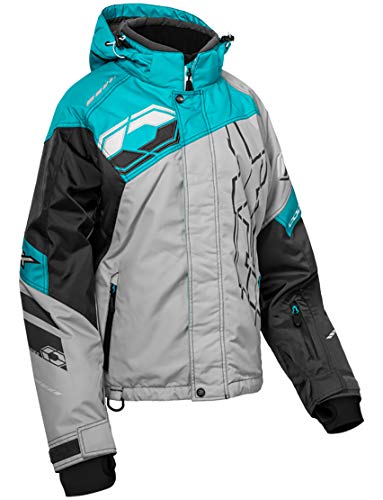 Castle X Women's Code Jacket in Silver/Turquoise/Charcoal Size Small