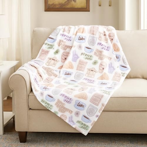 Image of Jay Franco Gilmore Girls Stars Hallow Plush Throw Blanket - Measures 50 x 60 Inches, Super Soft Lightweight Fleece Bedding