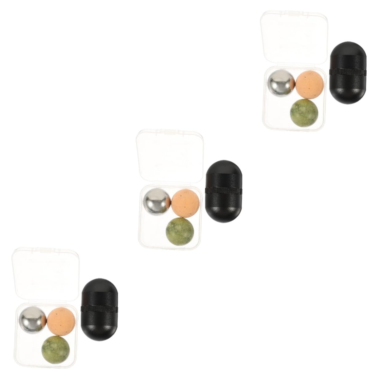 Beaupretty 3 Juegos Bola De Piedra Volcánica Rodillo Facial De Jade Rodillo De Jade Belleza Jade Rodillo De Belleza Para La Cara Rodillo De Ojos De Jade Vanidad Facial Volcanica Masaje