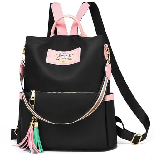 CYchen Bolso Mochila Mujer Impermeable de Bolsa, Mochila Antirrobo Mujer Bolsa de Mano de Hombro Casual Convertible con Correa Desmontable para Salir Escuela Trabajo Viaje