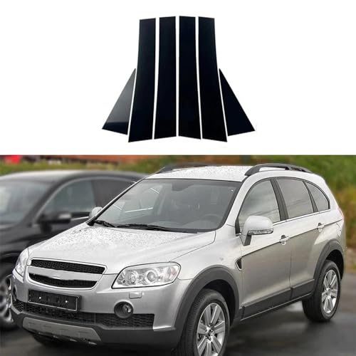 Postes de pilar de coche para Chevrolet Captiva 2007-2018, moldura de puerta y ventana, 6 piezas 8