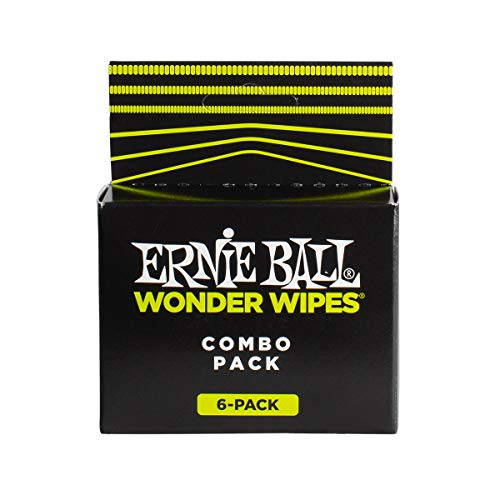 Ernie Ball Wonder Wipes Combo Pack, 6-pack (P04279)