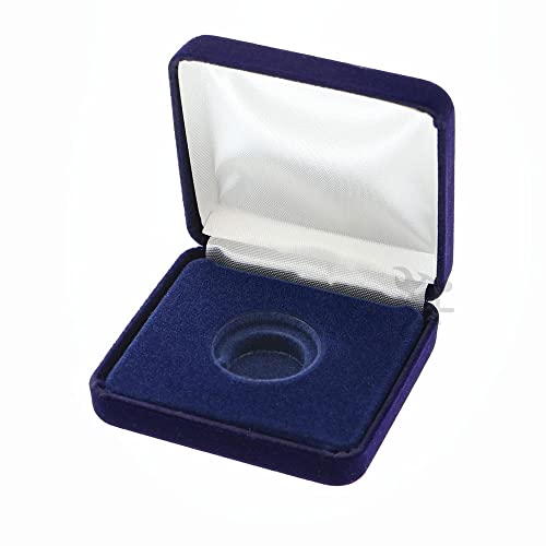Caja Presentación Monedas Modelo A Terciopelo Azul miniatura 1