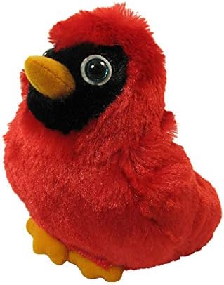 WISHPETSBackyard Birds Cardinal Plush Stuffed Animal – 6 Inch Soft Plushie Toy – Cuddly Nature Educational Gift for Kids Toddlers