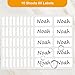 All Purpose No-Iron Kids Clothing Labels, Self-Stick Write-On Fabric Labels for Camp, School, Daycare, Nursing Care, Toys, Organizing, Washer & Dryer Safe, Pack of 80