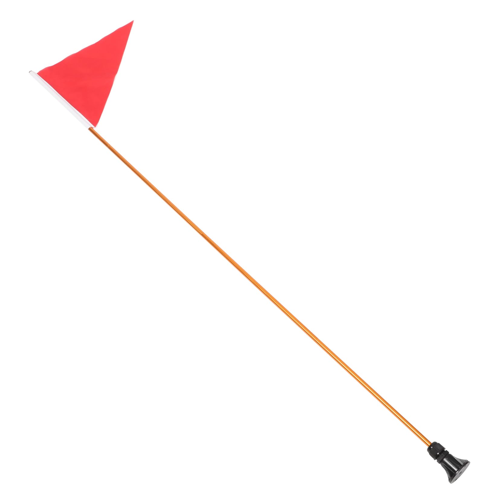 VANZACK Durable Aluminum Alloy Kayak Flag Bright Visible Warning Flag Pole Accessory Set for Boating Safety