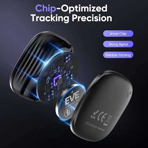 Air Tracker Tags-4 Pack: Bluetooth Tracker Work with Find (iOS only), Smart Tag Keys Finde - image 6