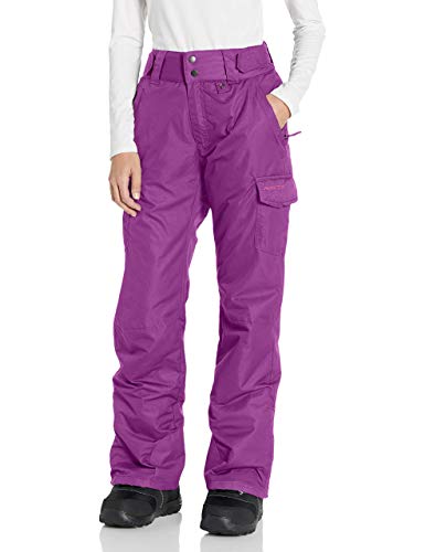 Arctix Women's Snow Sports Insulated Cargo Pants, Plum, X-Large Short