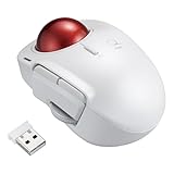 ナカバヤシ(Nakabayashi) Digio2 トラックボールマウス 小型 ワイヤレス 5ボタン レーザー式 人差し指 ホワイト MUS-TRLF184W