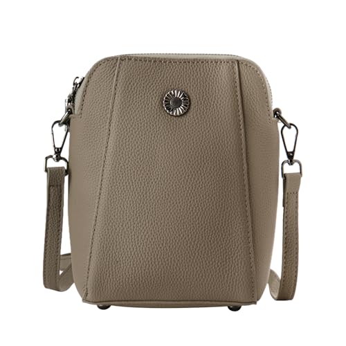 Image of Genuine Leather Small Crossbody Bags for Women | Lightweight Shoulder Purse, Designer Handbag with Adjustable Strap, Casual Travel Everyday Bag