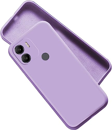 Image of A rtistque Purple Silicone Shockproof TPU Case for Poco C50 / Mi Redmi A1 Plus /Mi Redmi A2 Plus with Camera Protection | Stylish Protective Design