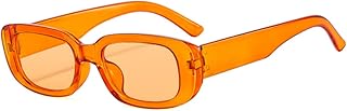 qinqilanqi-S Rechteckig Sonnenbrillen für Damen Herren Trendige Mode Brille 90er Vintage modisch UV 400 Schutz Quadratisch...