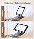 Missun Monitorständer Einstellbarer mit 360° drehbarer Basis, Ergonomisch Tragbarer Monitorhalter, VESA 75x75 MM Tischhalterung Touchscreens Ständer geeignet für Bildschirm von 13 bis 17,3 Zoll