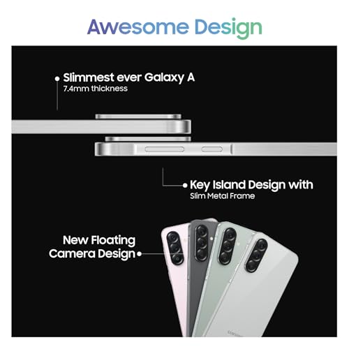 Image of Samsung Galaxy A56 5G (Awesome Light Gray, 8GB, 256GB) | Metal Frame | Gemini Live | Awesome Intelligence (AI): Circle to Search, Instant Slo-Mo, Auto-Trim, Object Eraser | Flagship Grade Camera