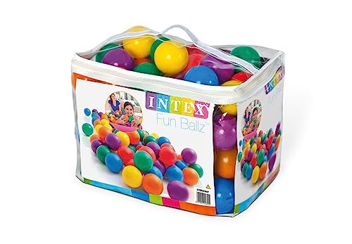 INTEX Sac de 100 balles multicolores diam 8cm