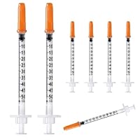 50 Stück 0.5 ml/cc Plastiktube 30G (0,3 x 8 mm), Mehrzweck-Messwerkzeuge, Einzeln verpackt (30G x 5/16)