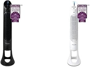 Honeywell HYF260BC QuietSet® 40" Whole Room Tower Fan, Black, with Oscillation, Remote Control, Slim and HYF260WC QuietSet 40 inch Whole Room Tower Fan, White, with Oscillation, Remote Control,Sl