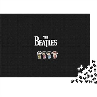 Puzzle 300 pièces Les Beatles Puzzles pour Enfants Puzzles en Bois Puzzles pour Enfants Cadeaux (40x28cm) - Les Beatles, Paul McCartney, John Lennon, RIngo Starr, George Harrison