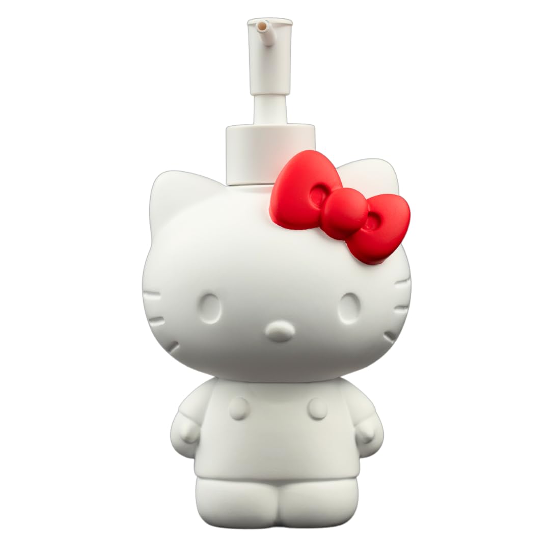 Hello Kitty Soap/Lotion/Hand Sanitizer Resin Pump Dispenser, 10.36 Ounces, (Officially Licensed Product) by Franco Collectibles
