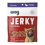 Amazon Brand - Wag Soft & Tender American Jerky Dog Treats – Duck Bites, 16 Ounce (Pack of 1)