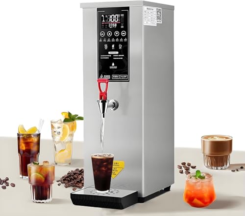 Commercial Hot Water Dispenser - Electric Water Boiler &amp; Warmer Machine, Adjustable Temperature 86-212°F, Fast Heating Countertop Water Dispenser, Black Finish for Home &amp; Office Use
