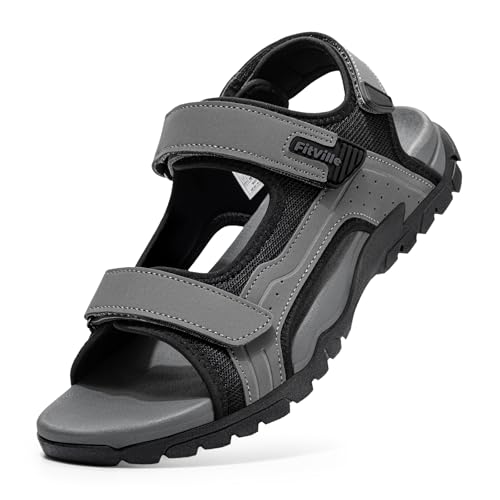 FitVille Men's Wide Sandals Orthopedic Athletic Sandals with Arch Support Comfortable Lightweight...