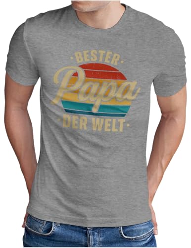 T-shirt homme Bester Papa der Welt rétro vintage du S au 5XL