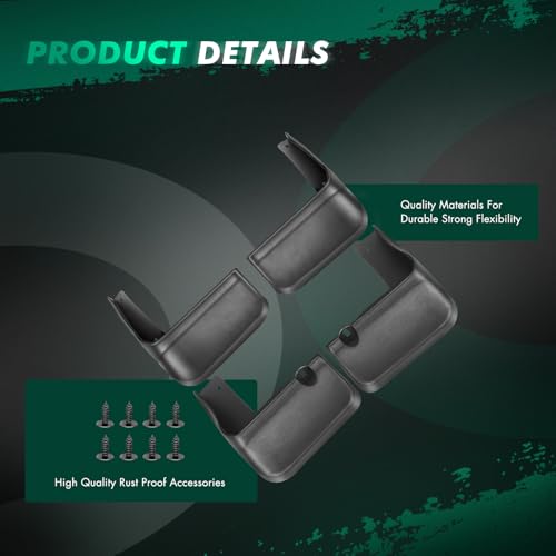 Image of SCITOO Mud Flaps 4PCS Suitable for Toyota Camry 2012 2013 2014 Front & Rear mud Flaps Splash Guard Set