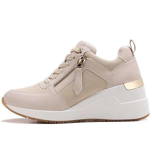Image of High Heel Wedge Sneakers for Women
