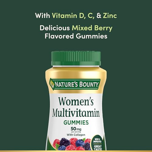 Nature's Bounty Women Multivitamin Gummies, Mixed Berry and Raspberry - image 4